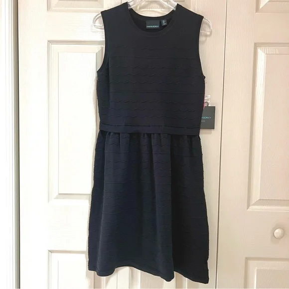 Cynthia Rowley | Dresses | Nwt Cynthia Rowley Black Sleeveless Knit Sweater  Dress | Poshmark